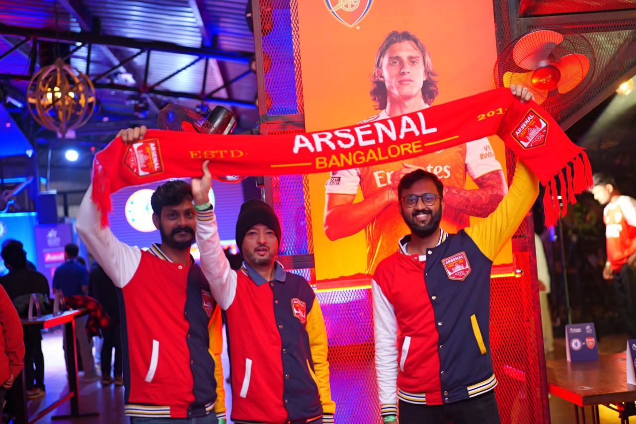 Arsenal Bangalore fans at a matchday screening in Bangalore — photo 4